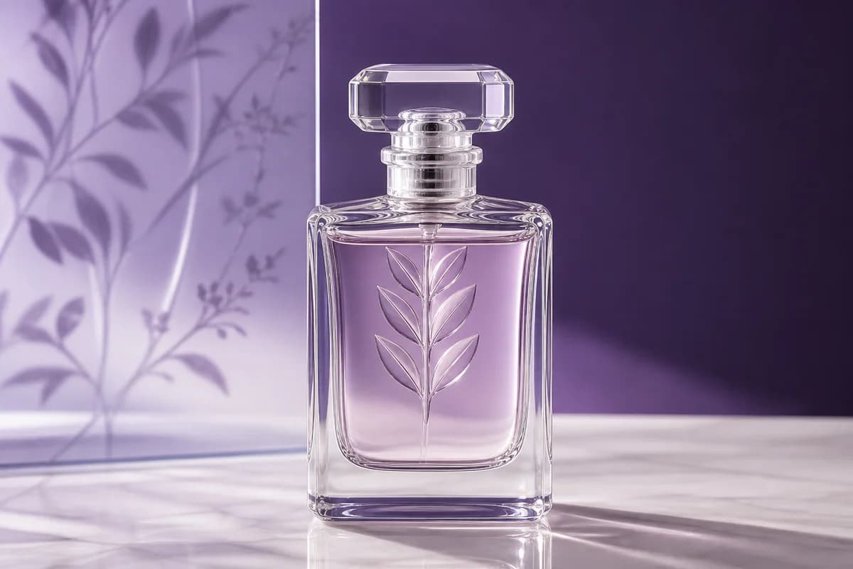 عطر الزجاج الشفاف