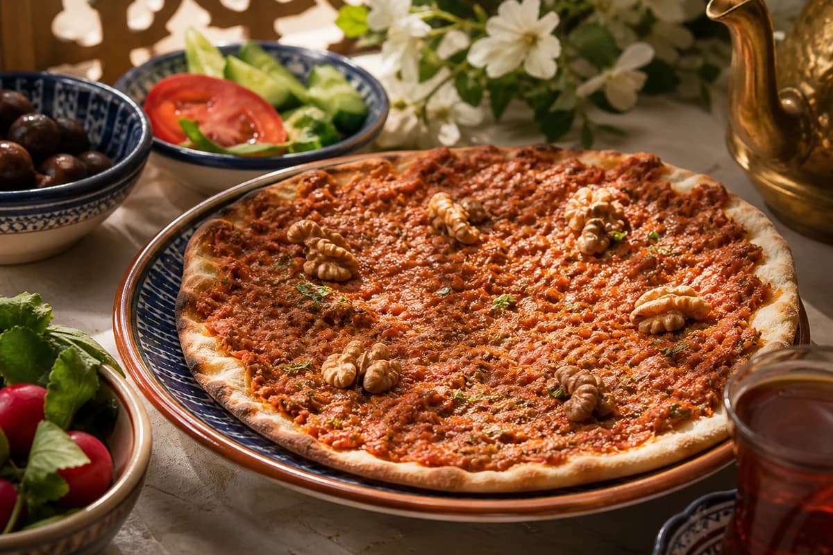 منقوشة محمرة